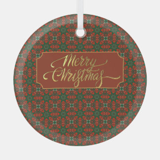 Luxe kerst glas ornament