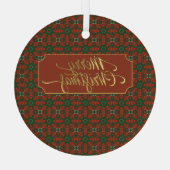 Luxe kerst glas ornament (Achterkant)