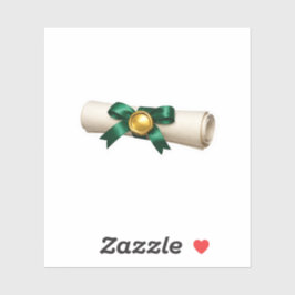 Luxe Kerst Scroll Letter Sticker Elegante Groen
