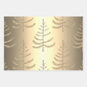 Luxe kerstbomen inpakpapier set vel (Voorkant 3)