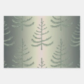 Luxe kerstbomen inpakpapier set vel (Voorkant 2)