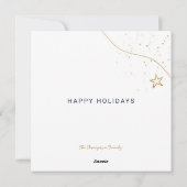 Luxe kerstboom Lanscape Gold-feestkaart Feestdagenkaart (Achterkant)