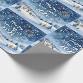 luxe kerstcadeau inpakpapier (Hoek)