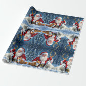 luxe kerstcadeau-verpakkings papier (Uitgerold)
