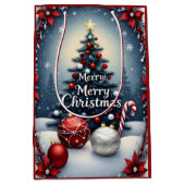 Luxe Kerstcadeautas Medium Cadeauzakje (Voorkant)