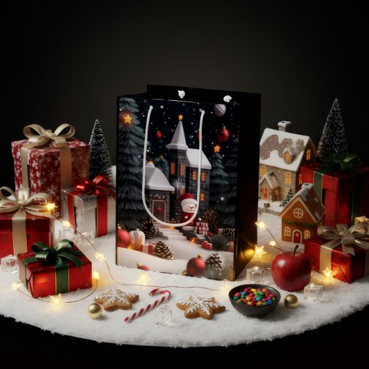 Luxe Kerstcadeautas Medium Cadeauzakje