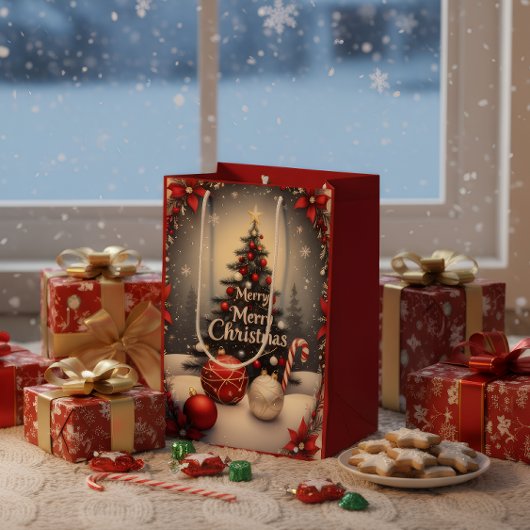 Luxe Kerstcadeautas Medium Cadeauzakje