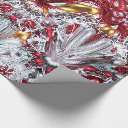 Luxe kerstdecorpeerpapier cadeaupapier (Hoek)