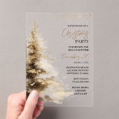 Luxe kerstfeest acryl uitnodigingen (Insitu (Draagbaar))