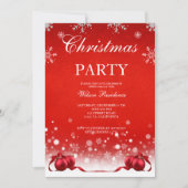 Luxe kerstfeest uitnodiging, kaart (Voorkant)