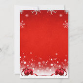 Luxe kerstfeest uitnodiging, kaart (Achterkant)