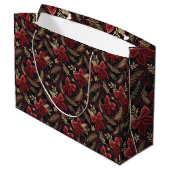 Luxe Kerstgeschenkzak Groot Cadeauzakje (Achterkant Gekanteld)