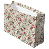 Luxe Kerstgeschenkzak Groot Cadeauzakje (Voorkant Gekanteld)