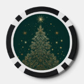 “Luxe Kerstglans” Poker Chips (Achterkant)