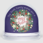 Luxe Kerstkrans  Goud Sneeuwbol (Voorkant)