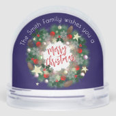 Luxe Kerstkrans  Goud Sneeuwbol (Achterkant)