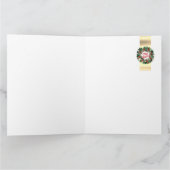 Luxe kerstkrans personaliseerbaar kaart (Binnen)
