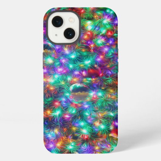Luxe kerstkreukelstaarten iPhone hoesje (Achterkant)