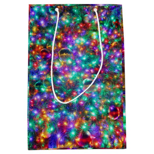 Luxe kerstkreukelstaren medium cadeauzakje (Voorkant)