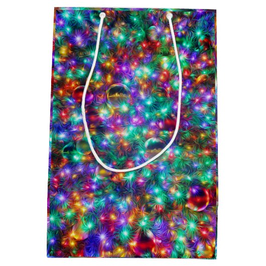 Luxe kerstkreukelstaren medium cadeauzakje (Achterkant)