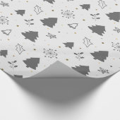 Luxe kerstpatroon cadeaupapier (Hoek)