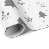 Luxe kerstpatroon cadeaupapier (Rol Hoek)