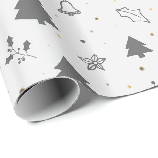 Luxe kerstpatroon cadeaupapier (Rol Hoek)