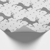 Luxe kerstpatroon cadeaupapier (Hoek)