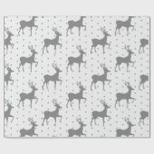 Luxe kerstpatroon cadeaupapier (Vlak)