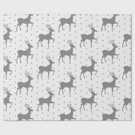 Luxe kerstpatroon cadeaupapier (Vlak)