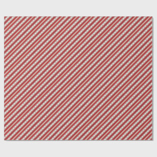 Luxe Kerststolpstreep Kerstcadeaupapier Cadeaupapier