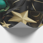 Luxe kerstversiering cadeaupapier (Hoek)