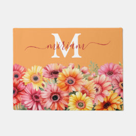 Luxe Keuken Vloermat: Gerbera Madeliefjes Deurmat