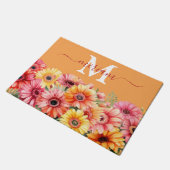 Luxe Keuken Vloermat: Gerbera Madeliefjes Deurmat (Schuin)