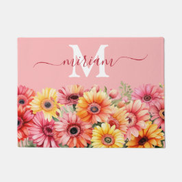Luxe Keuken Vloermat: Gerbera Madeliefjes Deurmat