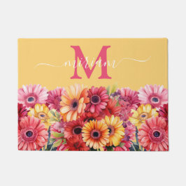 Luxe Keuken Vloermat: Gerbera Madeliefjes Deurmat