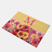 Luxe Keuken Vloermat: Gerbera Madeliefjes Deurmat (Schuin)