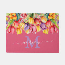 Luxe Keuken Vloermat: Lente Bloemen Geel Deurmat