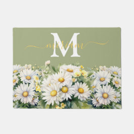 Luxe keuken vloermat: Madeliefjes Bloemen Deurmat