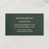 Luxe Key Pine Green Real Estate Visitekaartje (Achterkant)