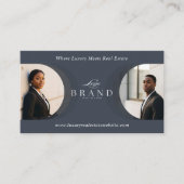 Luxe Klasse Dubbel Agent Professioneel Vastgoed Visitekaartje (Voorkant)
