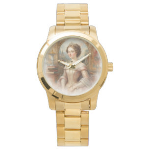 Luxe, Klassiek, Mooie Prinses, Europese stijl Horloge