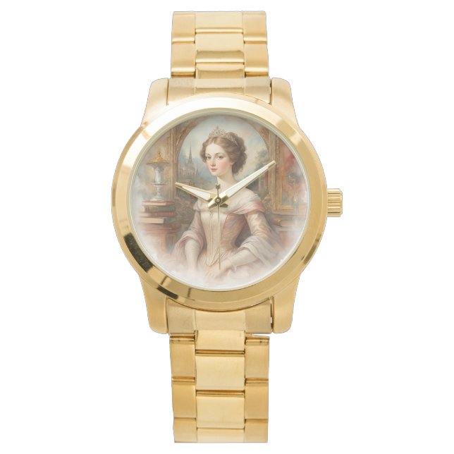 Luxe, Klassiek, Mooie Prinses, Europese stijl Horloge (Voorkant)