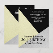 Luxe klassiek patroon goud zilver kaart (Voorkant / Achterkant)