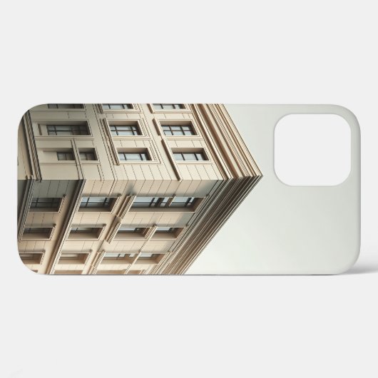 Luxe Klassieke Architectuur Gevel - Elegante Min Case-Mate iPhone Case (Achterkant (horizontaal))