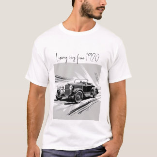 Luxe klassieke auto's t-shirt