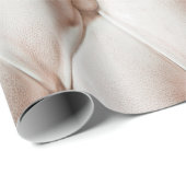 Luxe klassieke lederen textuur, oude roos kleur cadeaupapier (Rol Hoek)