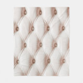 Luxe klassieke lederen textuur, oude roos kleur fleece deken (Voorkant)