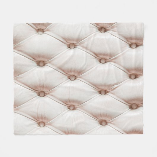 Luxe klassieke lederen textuur, oude roos kleur fleece deken (Voorkant (Horizontaal))