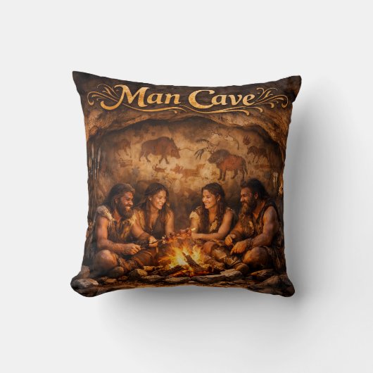 Luxe kleine man cave kussen/uniek ontwerp kussen (Voorkant)